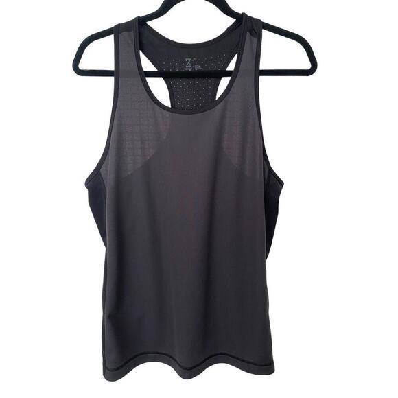 Zella Black and Grey Breathable Workout Tank - Size M - Picture 1 of 3